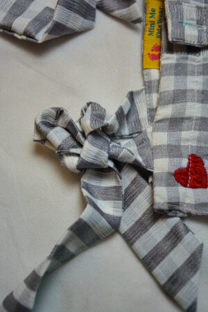 ADORABLE CHECK FROCK WITH RED EMBROIDERED HEART – PERFECT FOR GIRLS - Image 3