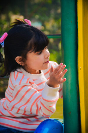 Pink Strips Sweat Shirt For Kids  Age (1to12)
