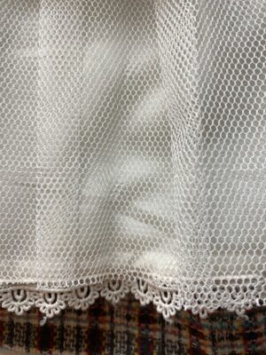 GIRLS ROYAL VELVET TOP &CHECKBOTTOM FROCK - Image 4