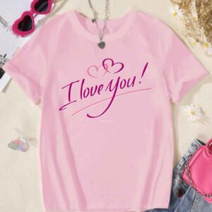 Baby Pink T-SHIRT For Girls (age1to12)