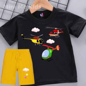 Helicopter Adventure Set for Boys | Cool Summer Co-ord (Age 1-12)