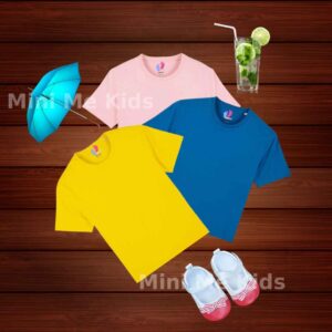 Solid Color T-Shirts (Pack of 3) – Timeless Style for Active Kids