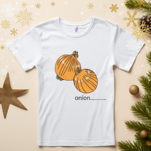 "Onion Graphic Kids T-Shirt – Fun & Playful Style for Ages 1 to 12"