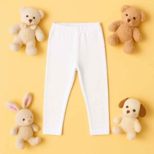 Cripst Cloud – White Baby Girls Tights (1–12 Years)