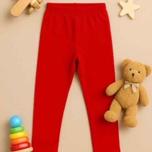 Crimson Charm – Red Baby Girls Tights (1–12 Years) :