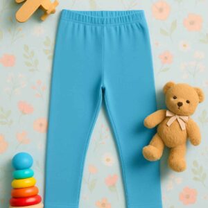 Cool Breeze  Turquoise Tights for Girls – Stretchable Summer Wear (Age 1–12)