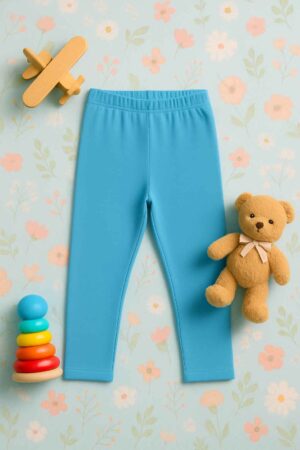 Cool Breeze  Turquoise Tights for Girls – Stretchable Summer Wear (Age 1–12)