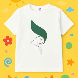 Kids White Independence Day T-Shirt – 14 August Edition in Cotton for age 1y to12y
