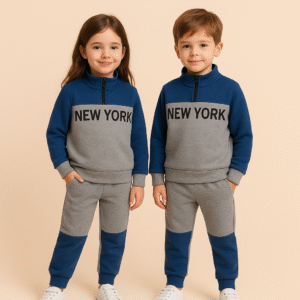 Perfect Duet Siblings Winter Tracksuit – Matching Cozy Fleece Set for Kids | Soft Warm Tracksuit Pakistan